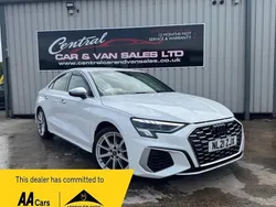 White Used 2021 Audi S3 Advanced Sedan | £27,500
