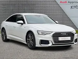 White Used 2021 Audi A6 S-Line Sedan | £26,161 (Good price)