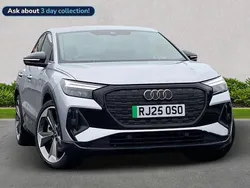 Silver New 2025 Audi Q4 e-tron Black Edition SUV | £40,566
