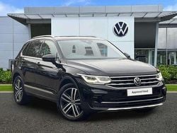 Black Used 2021 VW Tiguan Elegance SUV | £23,442 (Fair price)