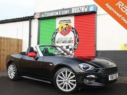 Black Used 2017 Fiat 124 Lusso Plus Cabriolet | £11,450 (A bit pricey)