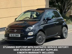 Black Used 2016 Fiat 500C Lounge Cabriolet | £7,995 (A bit pricey)
