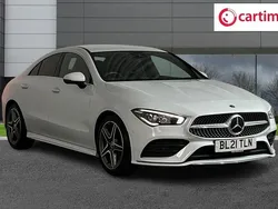 White Used 2021 Mercedes CLA200 AMG line Coupe | £20,750 (Fair price)