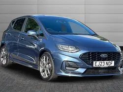 Chrome blue Used 2023 Ford Fiesta ST-Line Hatchback | £16,895 (Fair price)