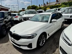White Used 2021 BMW 530 Comfort Edition Estate | £21,995 (Expensive)