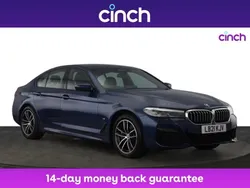 Blue Used 2021 BMW 530e M Sport Sedan | £21,949 (Fair price)