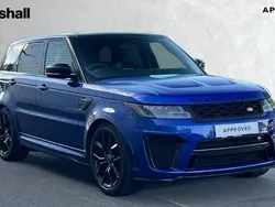 Blue Used 2021 Land Rover Range Rover Sport SVR SUV | £53,416 (Good price)