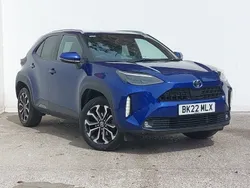 Blue Used 2022 Toyota Yaris Hybrid Design Estate | £19,498 (Fair price)