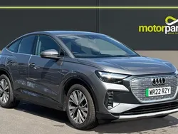 Typhoon grey metallic Used 2022 Audi Q4 e-tron Sport SUV | £24,500 (Good price)