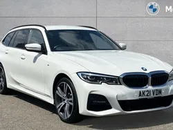 Alpine white Used 2021 BMW 330e M Sport Estate | £23,846 (Fair price)