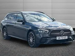 Graphite grey Used 2023 Mercedes E300 AMG line Estate | £46,585 (Expensive)