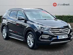 Metallic phantom black Used 2017 Hyundai Santa Fe Premium SUV | £19,420 (A bit pricey)