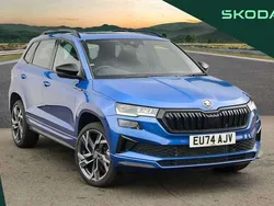 Blue New 2024 Skoda Karoq SportLine SUV | £31,495 (A bit pricey)