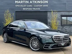 Emerald green metallic Used 2022 Mercedes S500L AMG Line Premium Plus Sedan | £95,750