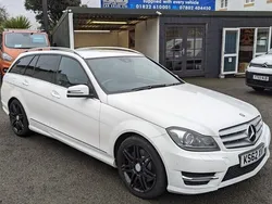 White Used 2013 Mercedes C350 AMG Estate | £7,999 (Good price)
