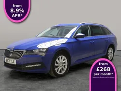 Blue Used 2021 Skoda Superb SE Technology Estate | £16,921 (Fair price)