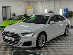 White Used 2020 Audi A8 S-Line Sedan | £36,995 (Expensive)