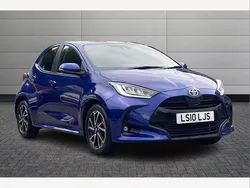Blue Used 2023 Toyota Yaris Hybrid Design Hatchback | £18,195 (Fair price)