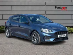 Blue Used 2021 Ford Focus ST-Line Hatchback | £14,495 (Fair price)