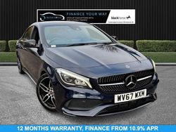 Blue Used 2017 Mercedes CLA200 AMG line Sedan | £13,695 (Fair price)