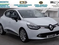 White Used 2014 Renault Clio IV Dynamique Hatchback | £7,495 (Expensive)