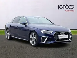 Blue Used 2021 Audi A4 S-Line Sedan | £19,000 (Good price)