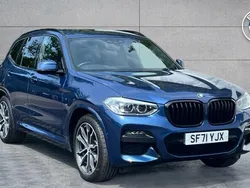 Blue Used 2021 BMW X3 M Sport SUV | £29,993 (Fair price)