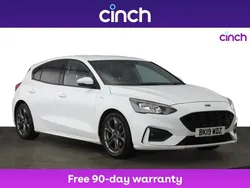 White Used 2019 Ford Focus ST-Line Hatchback | £10,599 (Fair price)