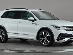 White Used 2021 VW Tiguan R-line SUV | £24,498 (A bit pricey)