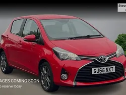 Red Used 2015 Toyota Yaris Hatchback | £7,686 (Fair price)