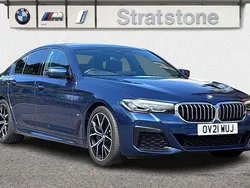 Blue Used 2021 BMW 530 M Sport | £30,042 (Fair price)