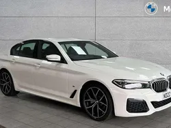 White Used 2022 BMW 520 M Sport Sedan | £28,591 (Fair price)