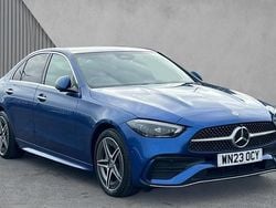 Blue Used 2023 Mercedes C300e AMG Line Premium Plus Sedan | £33,980 (Good price)
