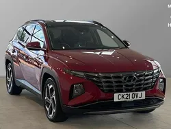 Sunset red Used 2021 Hyundai Tucson Ultimate SUV | £21,284 (Expensive)