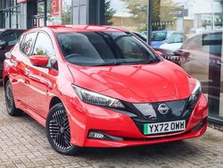 Red Used 2022 Nissan Leaf Tekna Hatchback | £14,195 (Fair price)