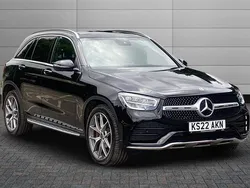 Obsidian black Used 2022 Mercedes GLC300 AMG Line Premium Estate | £36,490 (Fair price)
