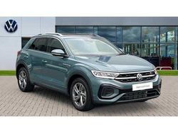 Petrol blue metallic Used 2025 VW T-Roc R-line SUV | £29,371 (A bit pricey)