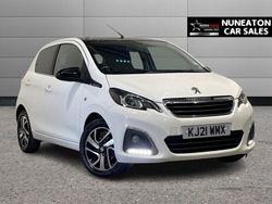 White Used 2021 Peugeot 108 Allure Hatchback | £8,200 (Fair price)