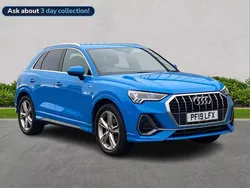 Blue Used 2019 Audi Q3 S-Line SUV | £21,269 (Fair price)