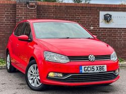 Red Used 2015 VW Polo SE Hatchback | £7,499 (Fair price)
