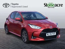 Red Used 2025 Toyota Yaris Hybrid Hatchback | £22,500 (A bit pricey)