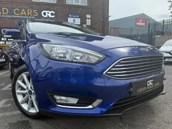 Blue Used 2017 Ford Focus Titanium Hatchback | £7,295 (Good price)