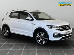 White Used 2021 VW T-Cross R-line SUV | £15,495 (Fair price)