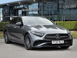 Selenite grey metallic Used 2022 Mercedes CLS300 AMG line Coupe | £35,499