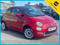 Red Used 2017 Fiat 500 Lounge Hatchback | £6,330 (Fair price)