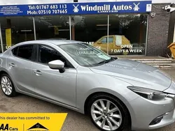 Silver Used 2017 Mazda 3 Inclusive Sedan | £7,950 (Fair price)