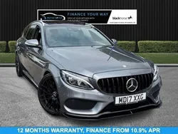 Grey Used 2017 Mercedes C250 AMG line Estate | £13,495 (Fair price)