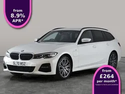 White Used 2020 BMW 330e M Sport Estate | £19,044 (Fair price)