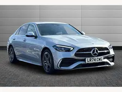 Silver Used 2025 Mercedes C200 AMG line Sedan | £33,990 (Fair price)