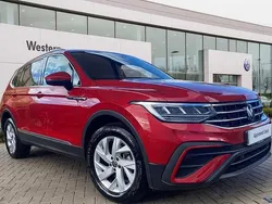 Red Used 2024 VW Tiguan Allspace Life SUV | £31,899 (Fair price)
